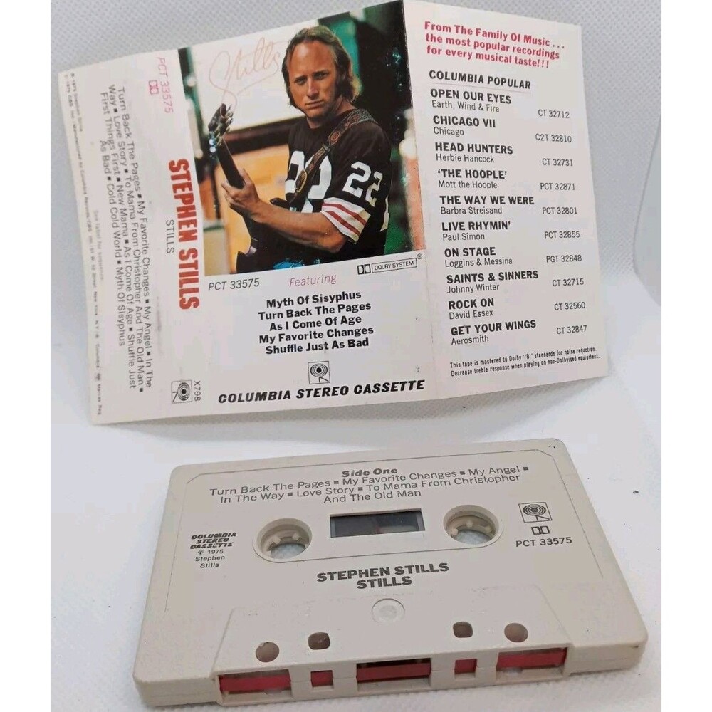 Stephen Stills "Stills"  Compilation Cassette Tape Plays Very RARE HTF  Rock